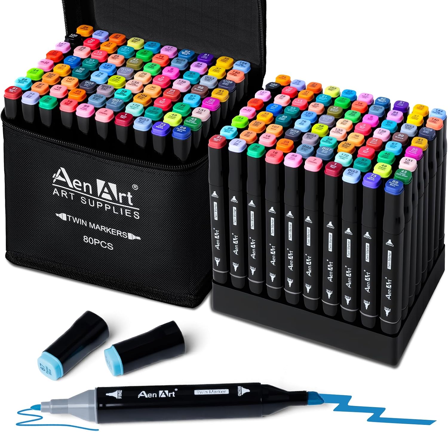 Aen Art 80-Piece Alcohol Markers - Hình 8