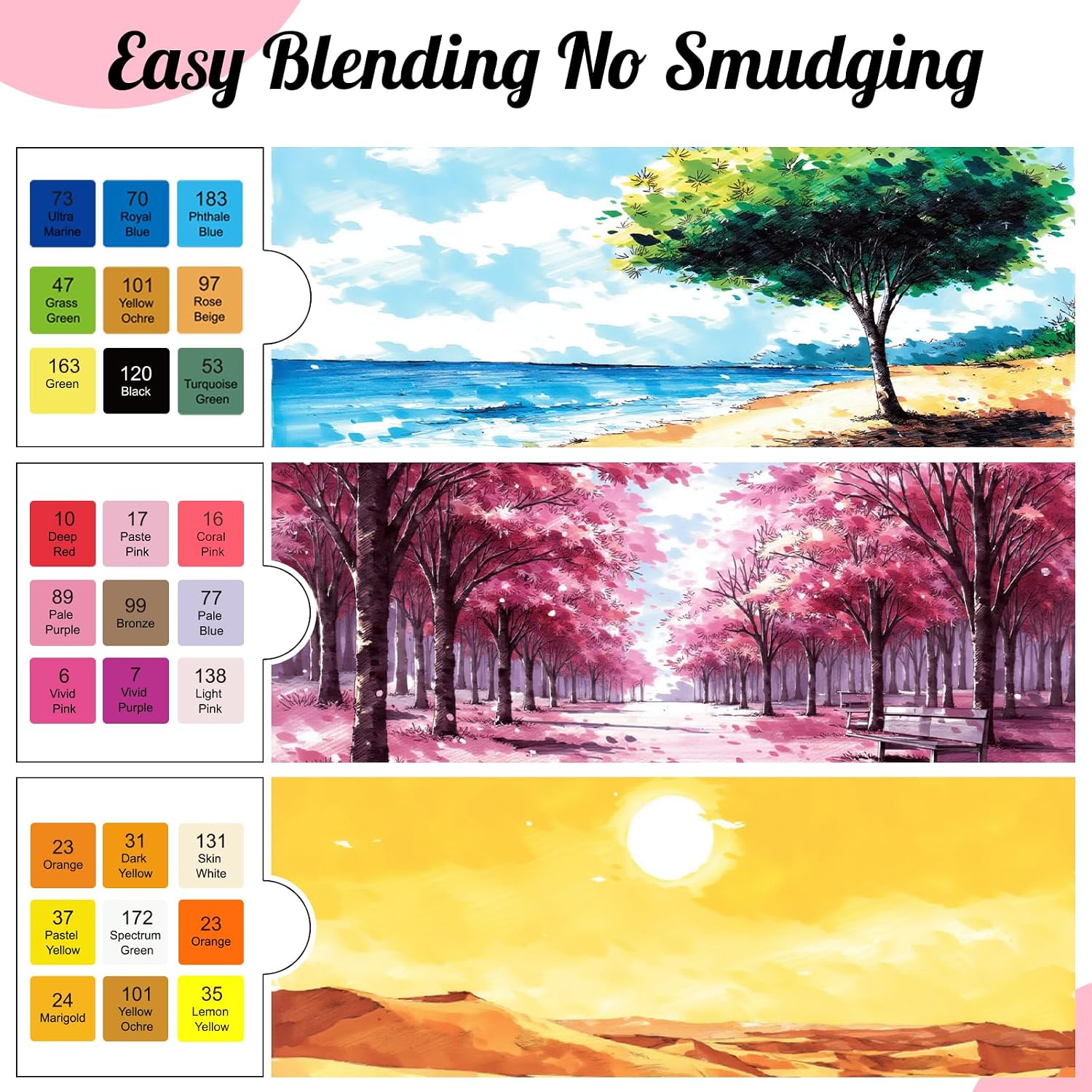 Aen Art 80-Piece Alcohol Markers - Hình 5