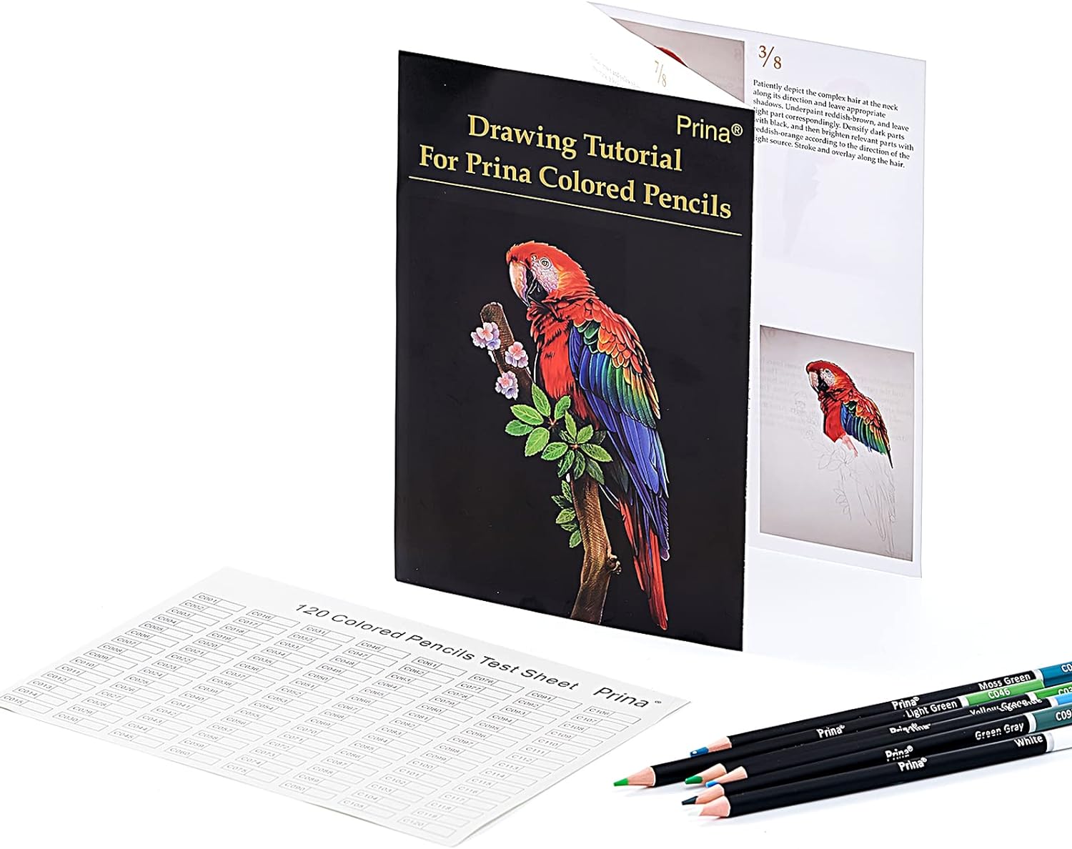 Art Supplies 120 Colors Colored Pencils Set for Adults Coloring Books with Sketchbook - Image 7