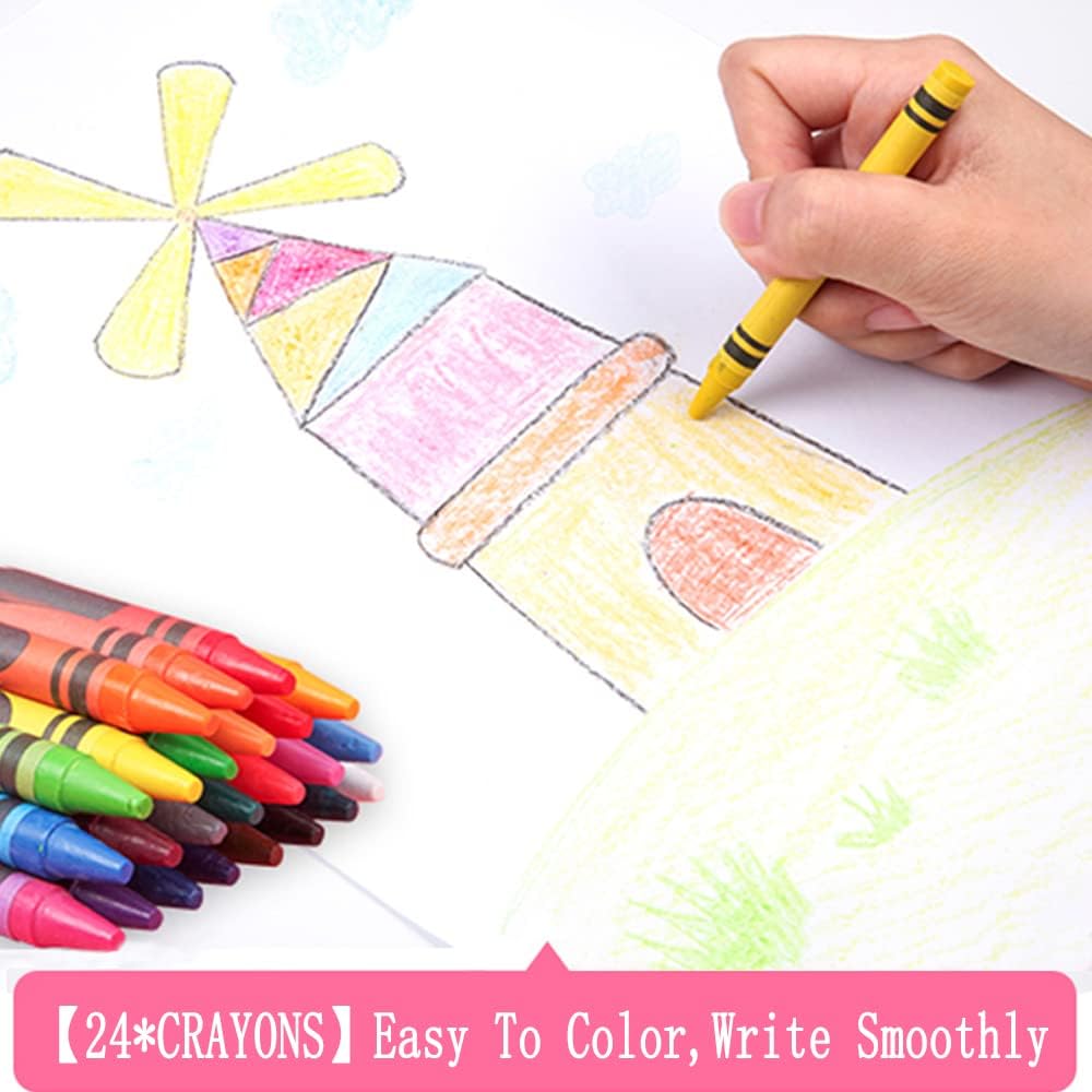 DLUCKY 208 PCS Art Supplies Drawing Art Kit Adults for Kids Art Set,Pink - Image 3