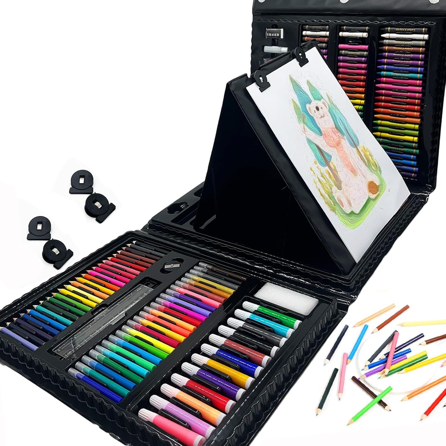 DLUCKY 208 PCS Art Supplies Drawing Art Kit Adults for Kids Art Set,Pink - Image 8