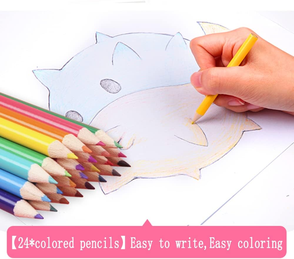 DLUCKY 208 PCS Art Supplies Drawing Art Kit Adults for Kids Art Set,Pink - Image 4