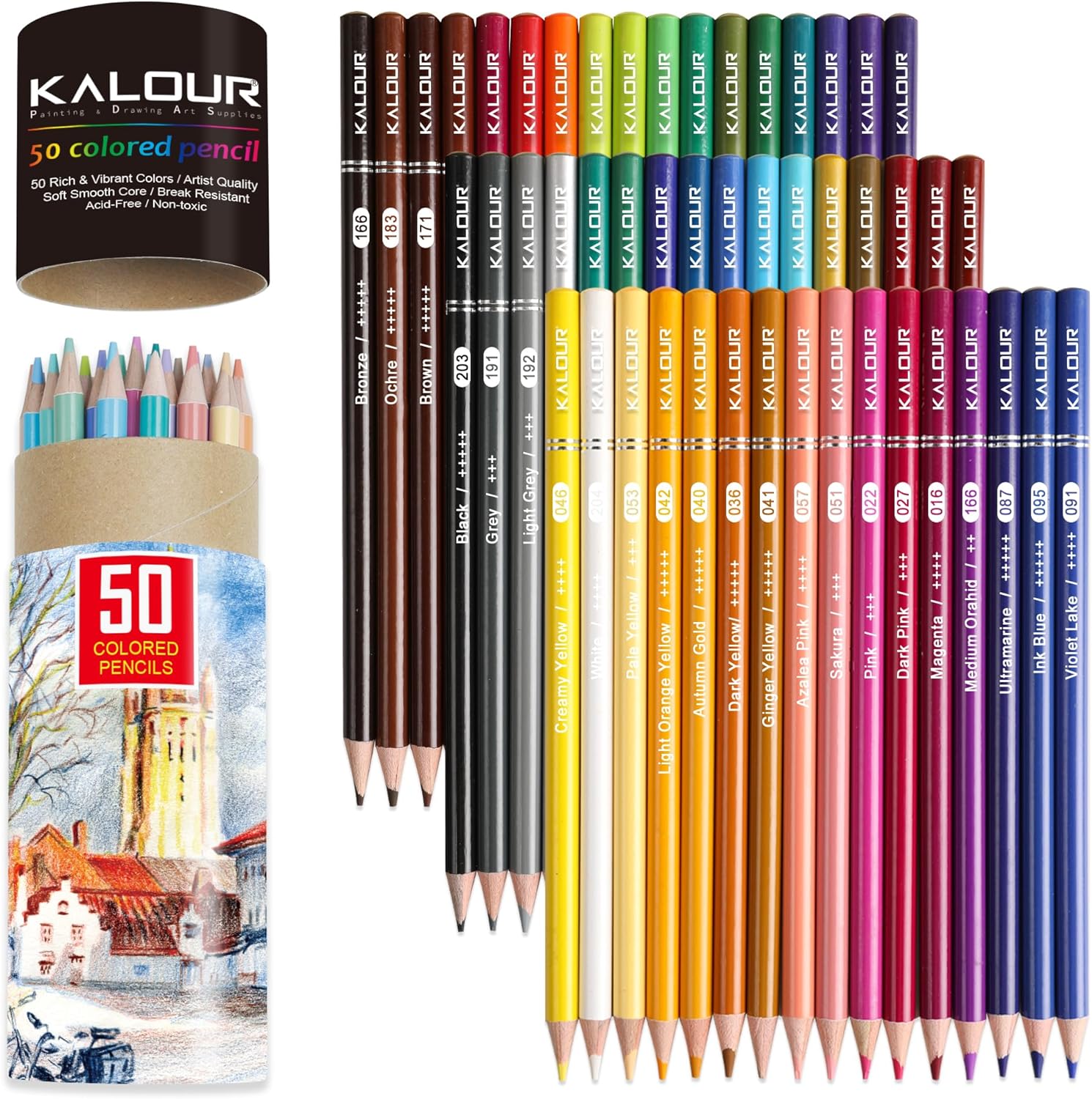 Kalour 72 Soft Core Professional Colored Pencils - Hình 10