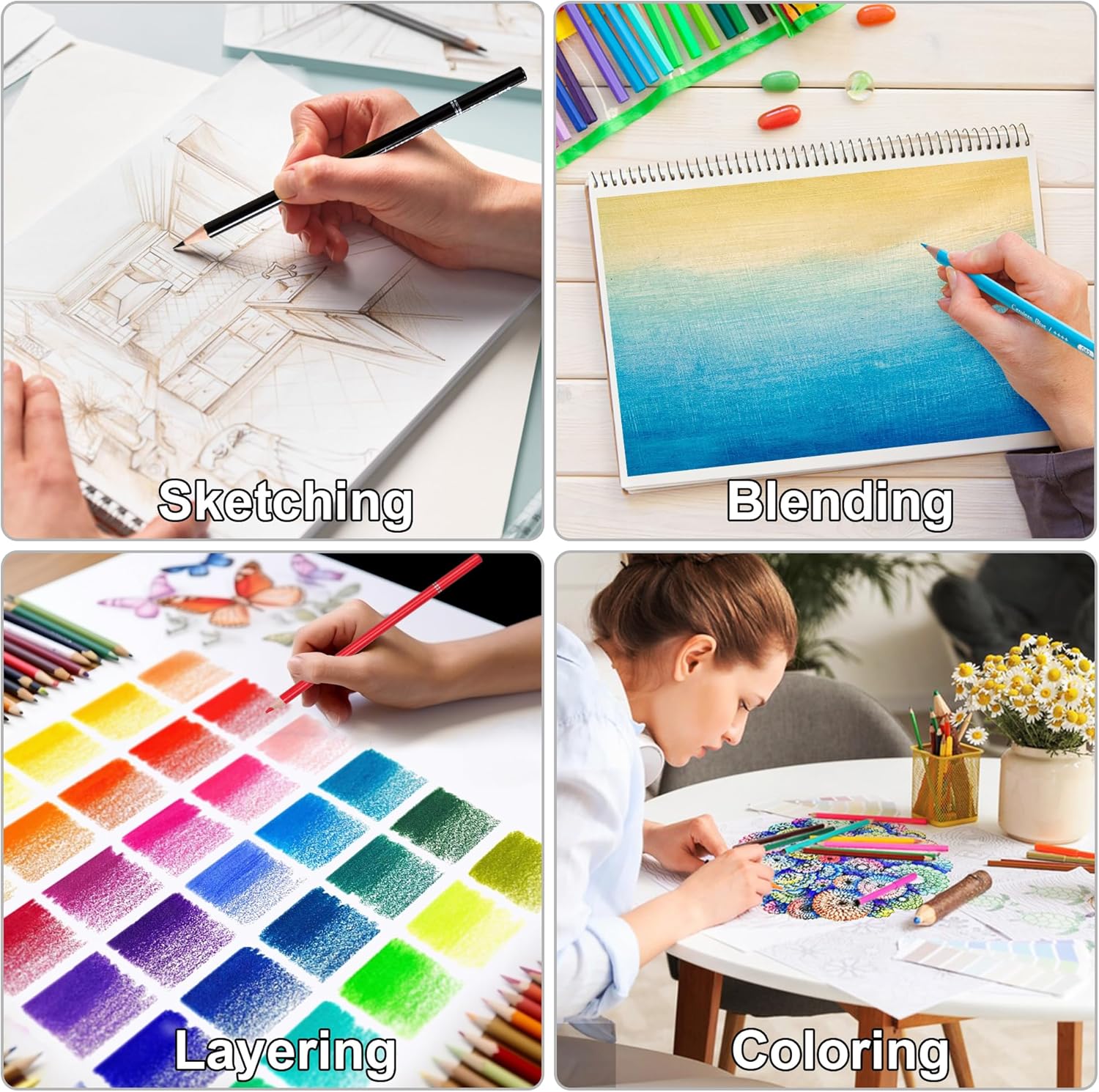 Kalour 72 Soft Core Professional Colored Pencils - Hình 4