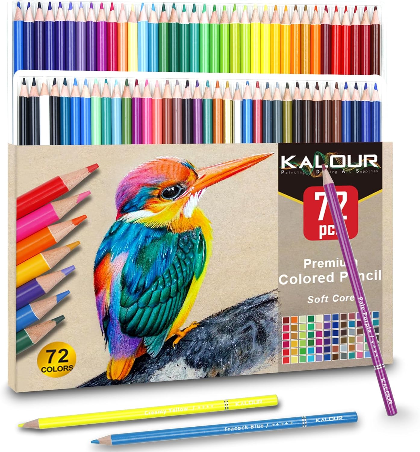 Kalour 72 Soft Core Professional Colored Pencils - Hình 7